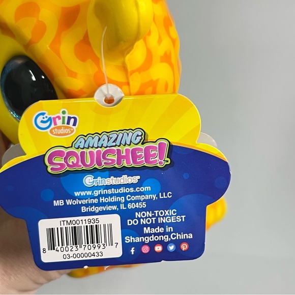 Grin Studios Amazing Squishee! yummy foodies collection MAC LLama stress w/ tag - Picture 5 of 6